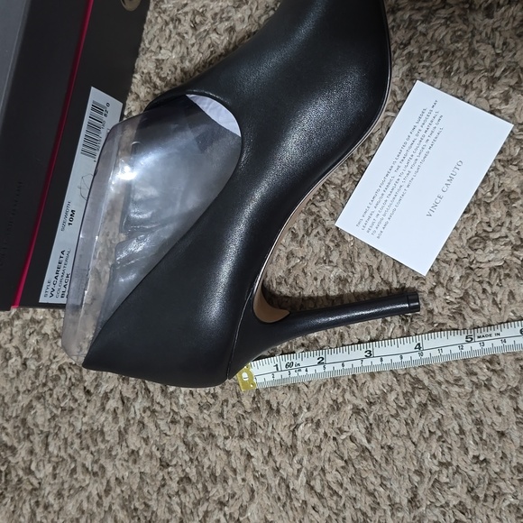 Vince Camuto Leather Peep Toe Booties - Picture 6 of 6